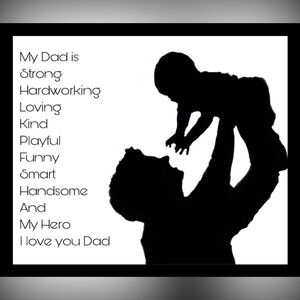 Father’s Day Black Framed 4x6 Photo